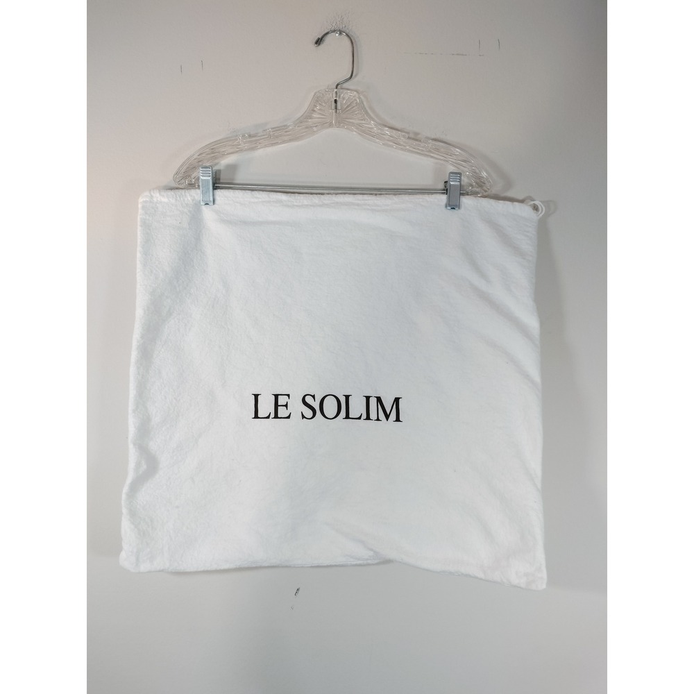 Le Solim White Drawstring Dust Bag Large Protective Storage Accessory 21x19